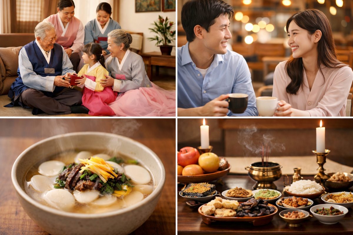 在日コリアンの旧正月に家族が集い民族結婚の価値とご先祖への感謝を大切にする様子